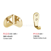 Modern Gold Stainless Steel Toilet Partition Hardware Accessories Hinge Hook Door Lock Fitting
