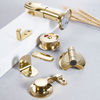 Modern Gold Stainless Steel Toilet Partition Hardware Accessories Hinge Hook Door Lock Fitting