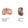 Rustproof Modern Zinc Alloy/Stainless Steel Rose Gold Hotel Toilet Partition Cubicle Accessory Hardware